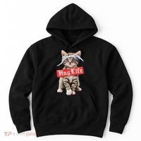 Hug Life Kitty Cat Hug Kitten Hoodie thumb 0