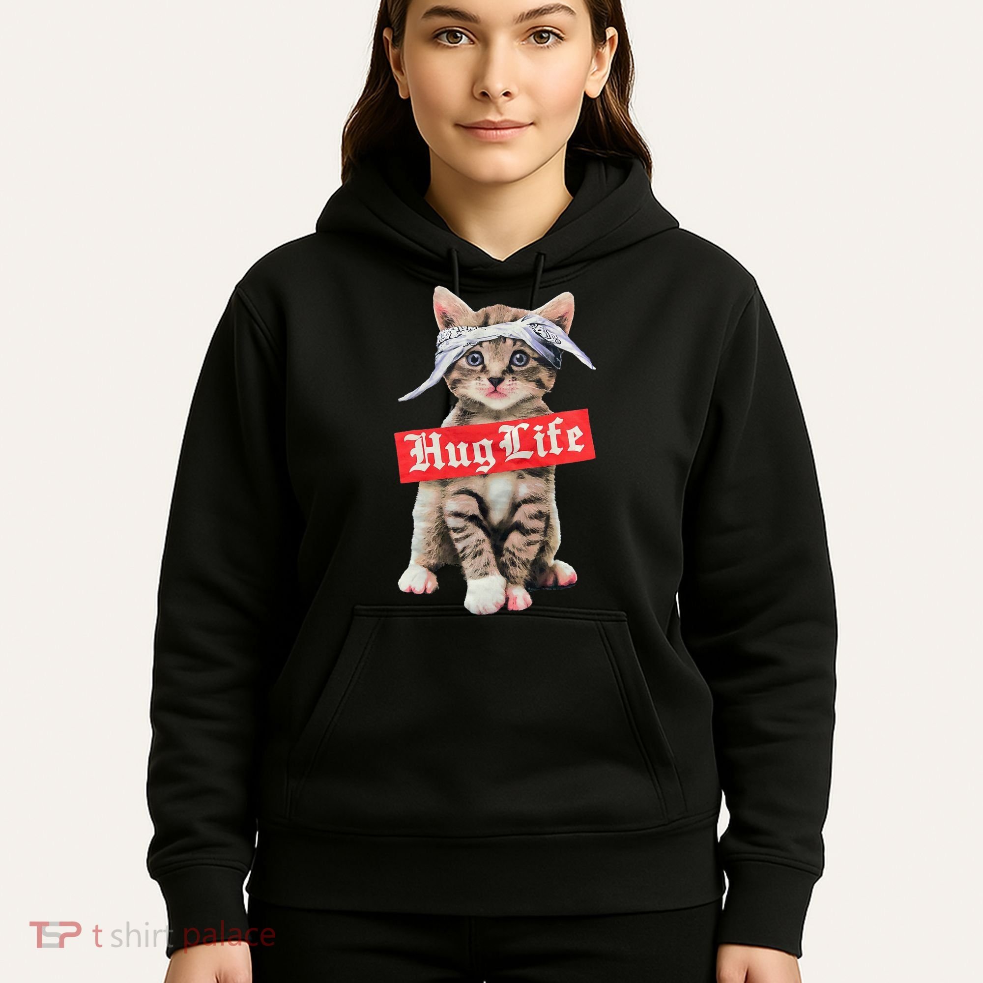 Hug Life Kitty Cat Hug Kitten Hoodie