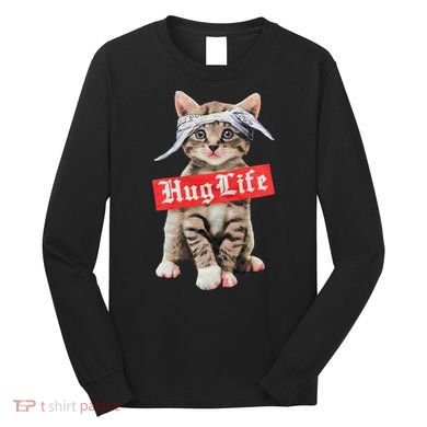Hug Life Kitty Cat Hug Kitten Long Sleeve Shirt