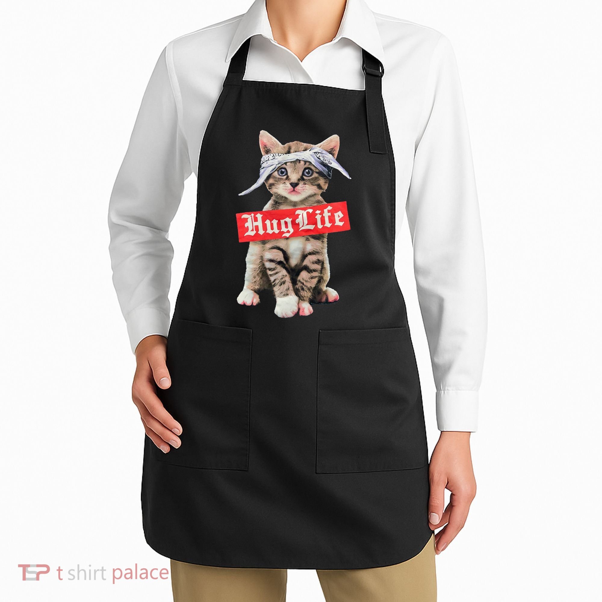 Hug Life Kitty Cat Hug Kitten Apron