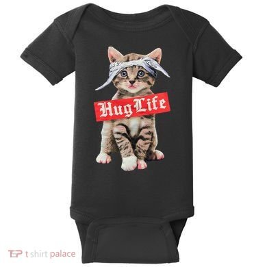 Hug Life Kitty Cat Hug Kitten Baby Bodysuit