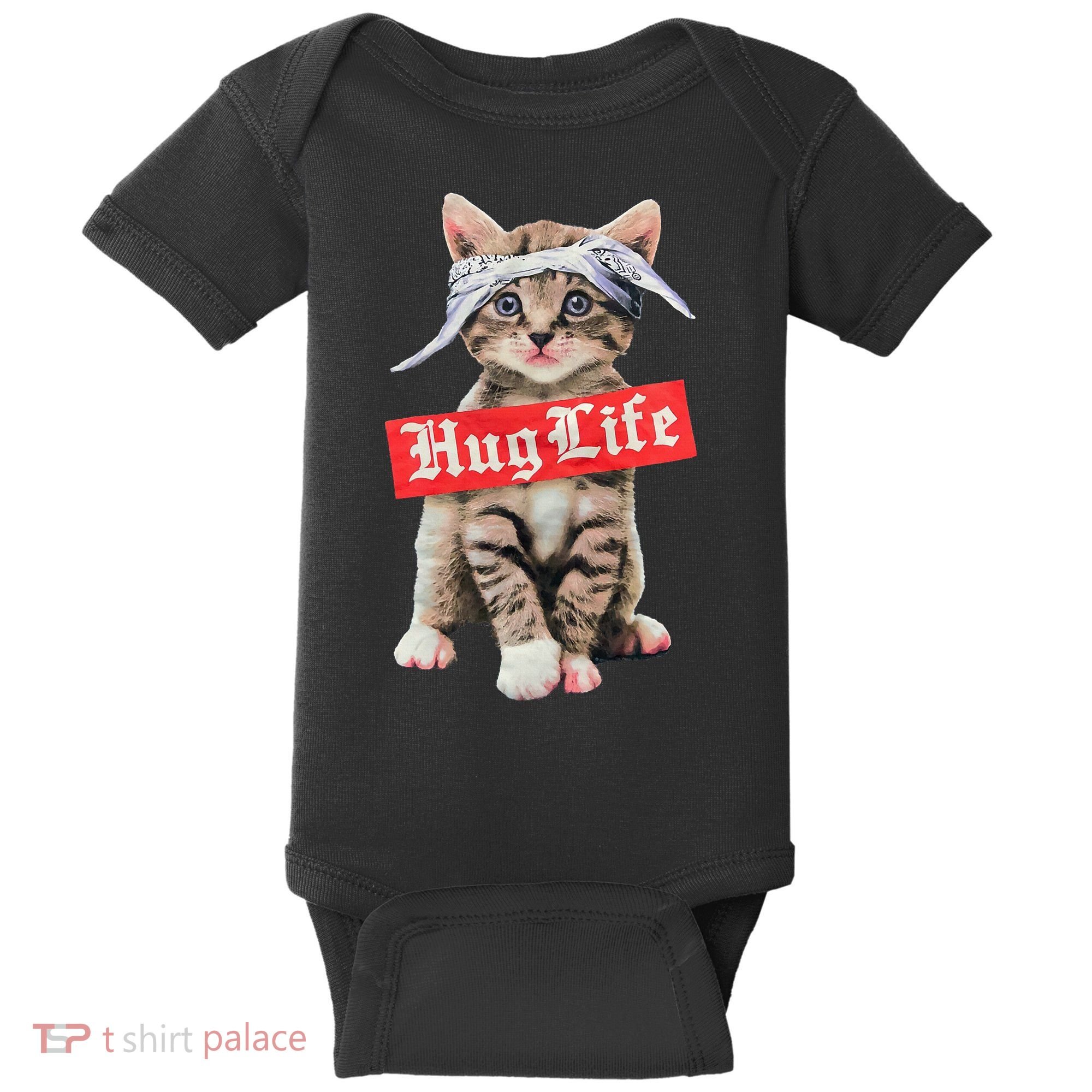 Hug Life Kitty Cat Hug Kitten Baby Bodysuit