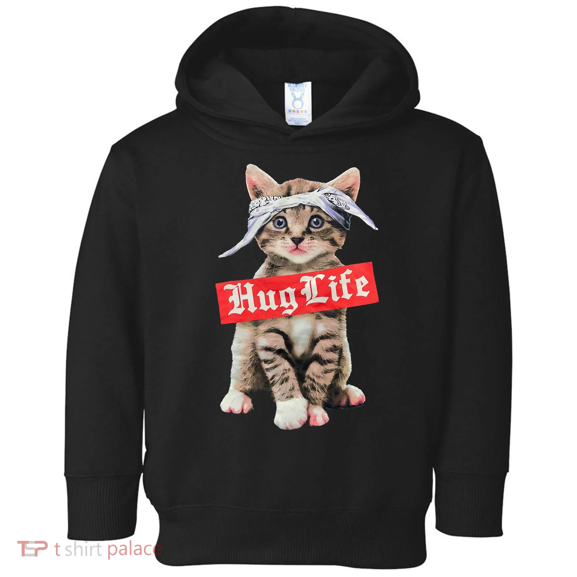 Hug Life Kitty Cat Hug Kitten Toddler Hoodie