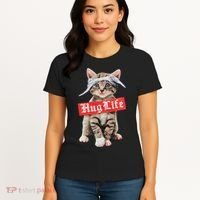 Hug Life Kitty Cat Hug Kitten Women's T-Shirt thumb 4