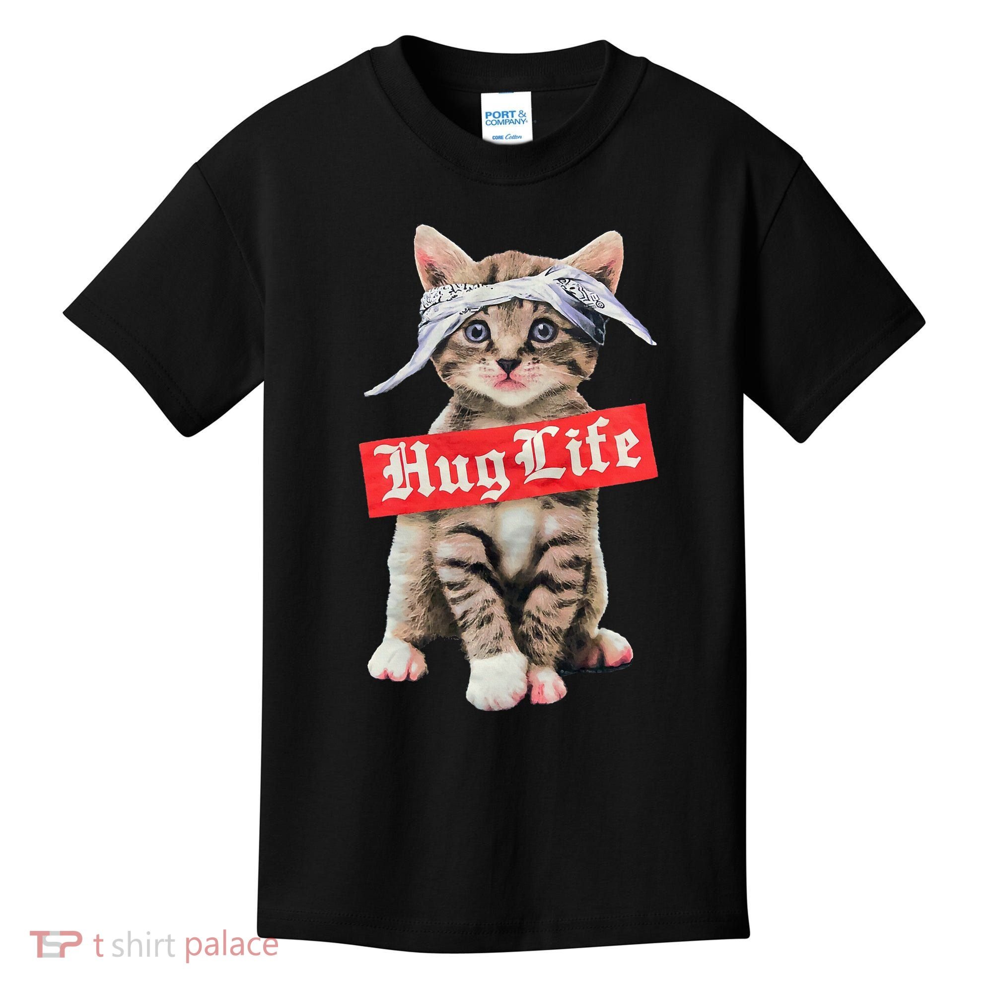 Hug Life Kitty Cat Hug Kitten Kids T-Shirt