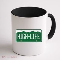 High Life License Plate Funny Coffee Mug thumb 1