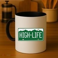 High Life License Plate Funny Coffee Mug thumb 4