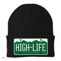 High Life License Plate Funny Beanie thumb 0