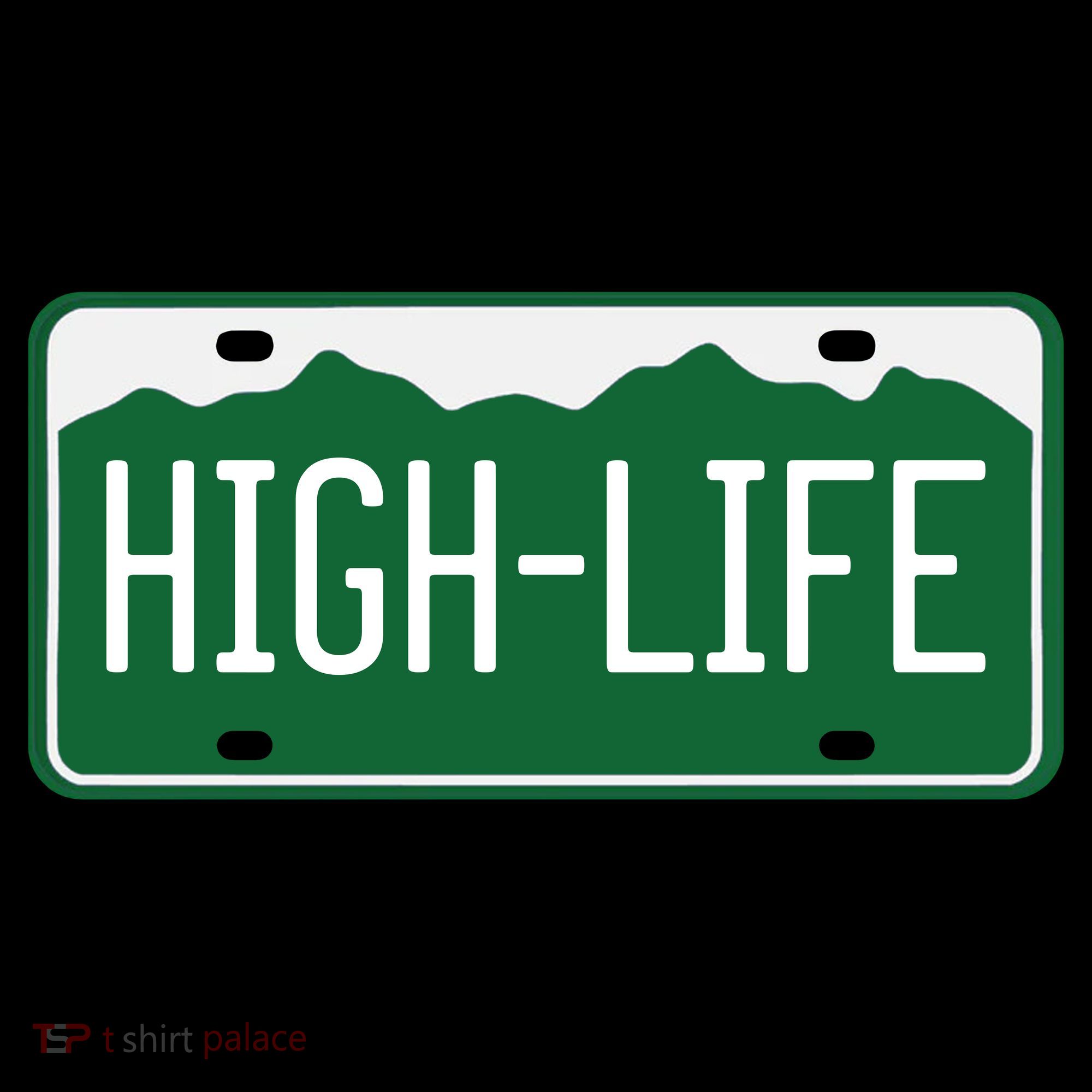 High Life License Plate Funny Women's Tank Top