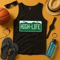 High Life License Plate Funny Tank Top thumb 4