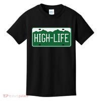 High Life License Plate Funny Kids T-Shirt thumb 0