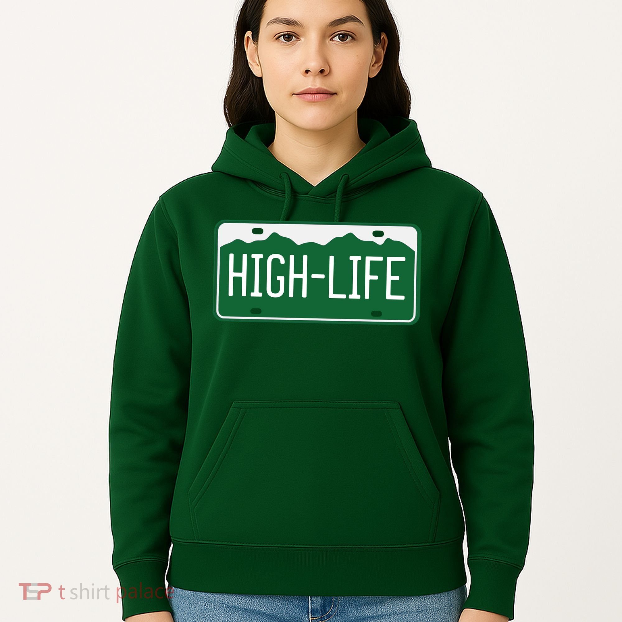 High Life License Plate Funny Hoodie