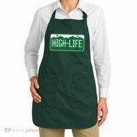 High Life License Plate Funny Apron thumb 2
