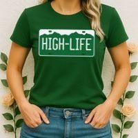 High Life License Plate Funny Women's T-Shirt thumb 2