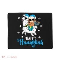 Hanukkah Llamakah Llama Sloth Happy Hanukkah Chanukah Mousepad thumb 0