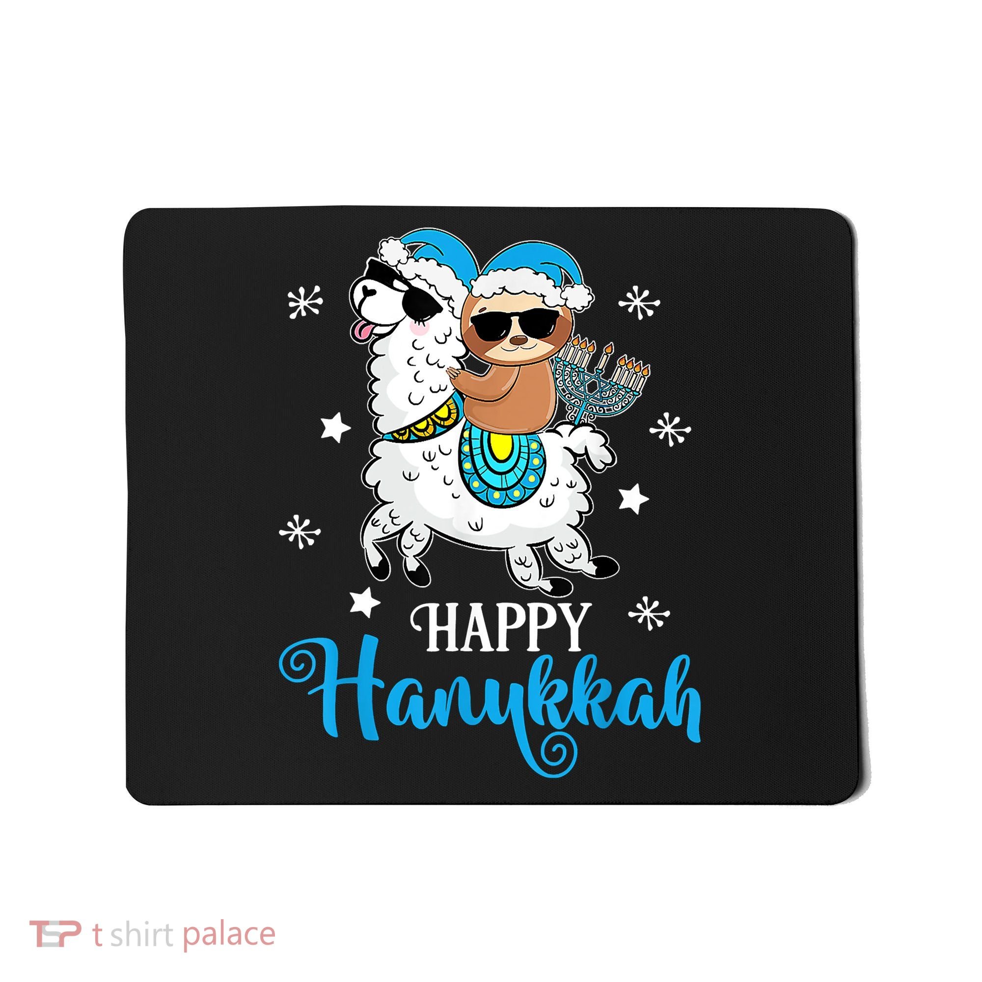 Hanukkah Llamakah Llama Sloth Happy Hanukkah Chanukah Mousepad
