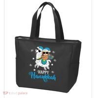 Hanukkah Llamakah Llama Sloth Happy Hanukkah Chanukah Tote Bag thumb 3