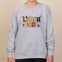 Halloween Lunch Lady Cafeteria Spooky Lunch Lady Halloween Women's Sweatshirt thumb 0