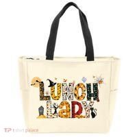 Halloween Lunch Lady Cafeteria Spooky Lunch Lady Halloween Tote Bag thumb 0