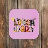 Halloween Lunch Lady Cafeteria Spooky Lunch Lady Halloween Coaster thumb 0