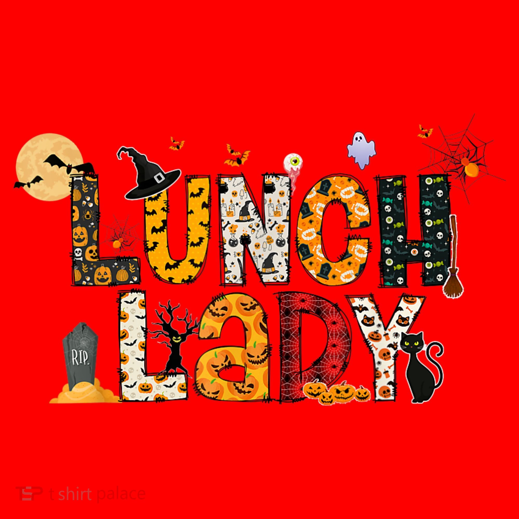 Halloween Lunch Lady Cafeteria Spooky Lunch Lady Halloween Santa Hat