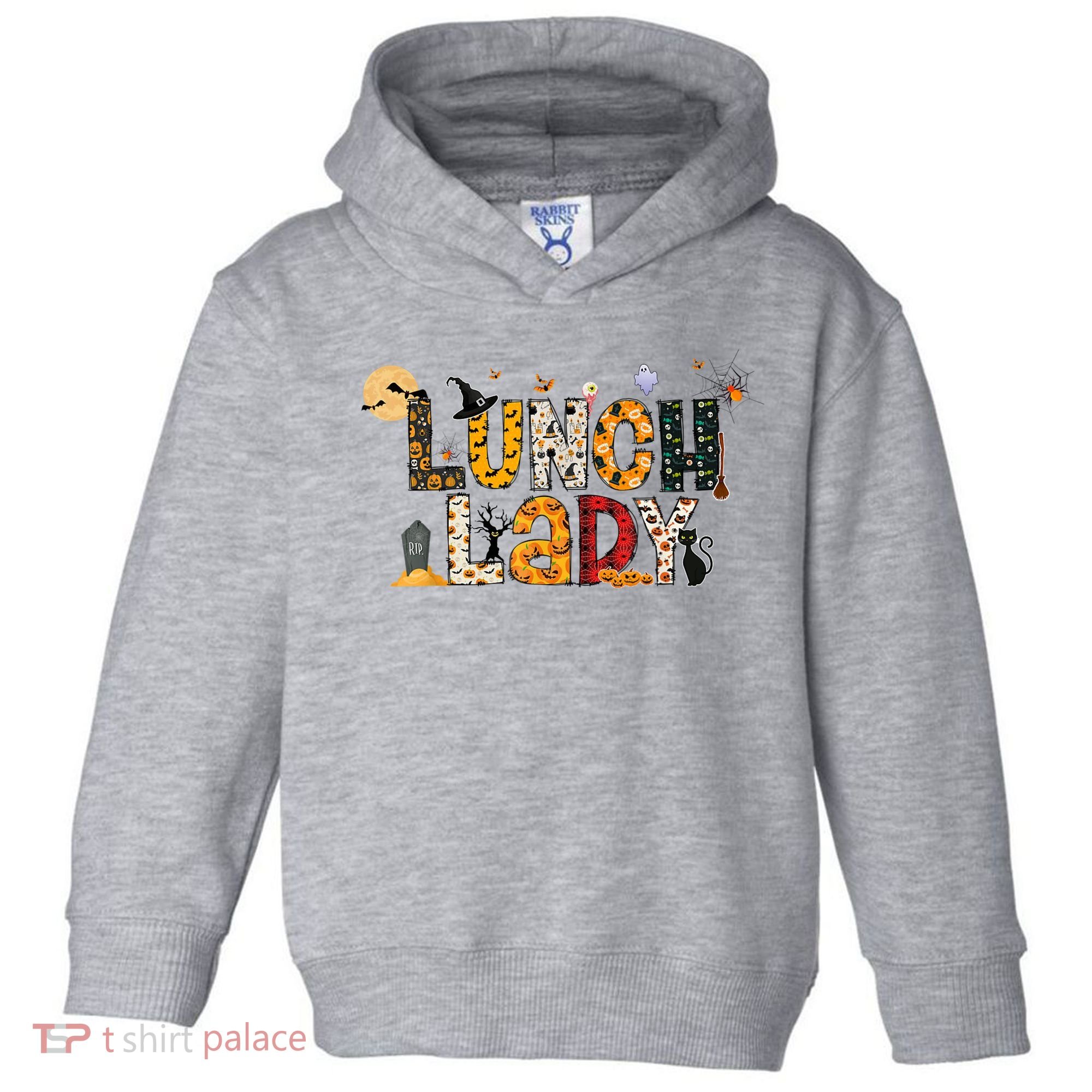 Halloween Lunch Lady Cafeteria Spooky Lunch Lady Halloween Toddler Hoodie