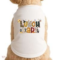 Halloween Lunch Lady Cafeteria Spooky Lunch Lady Halloween Doggie Tank thumb 0