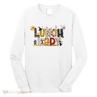 Halloween Lunch Lady Cafeteria Spooky Lunch Lady Halloween Long Sleeve Shirt thumb 0