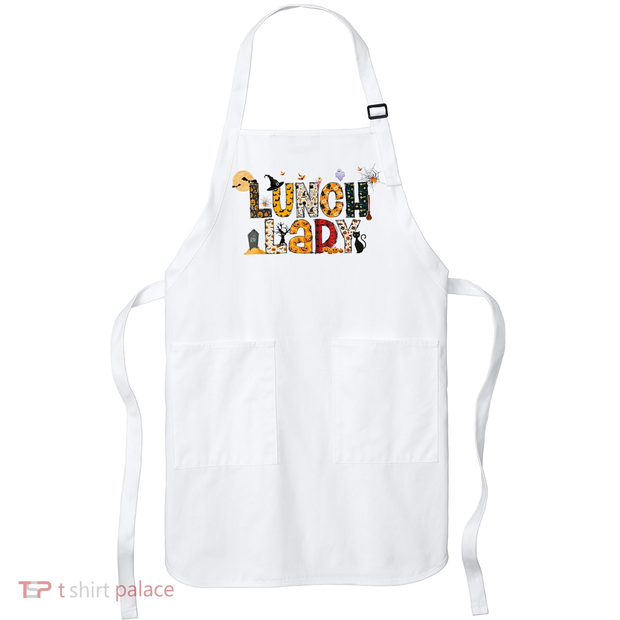 Halloween Lunch Lady Cafeteria Spooky Lunch Lady Halloween Apron