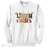Halloween Lunch Lady Cafeteria Spooky Lunch Lady Halloween Sweatshirt thumb 0