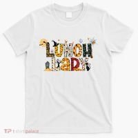 Halloween Lunch Lady Cafeteria Spooky Lunch Lady Halloween T-Shirt thumb 0