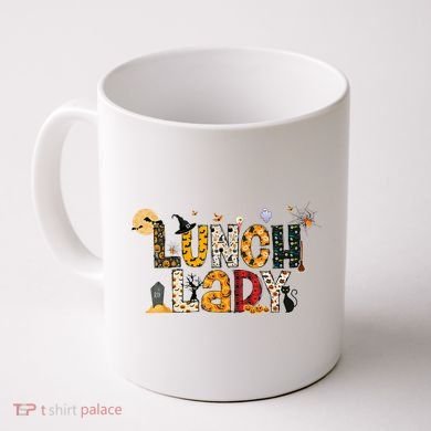 Halloween Lunch Lady Cafeteria Spooky Lunch Lady Halloween Coffee Mug