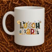 Halloween Lunch Lady Cafeteria Spooky Lunch Lady Halloween Coffee Mug thumb 2