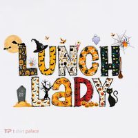 Halloween Lunch Lady Cafeteria Spooky Lunch Lady Halloween Women's Hoodie thumb 2