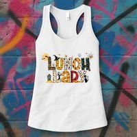 Halloween Lunch Lady Cafeteria Spooky Lunch Lady Halloween Women's Tank Top thumb 3
