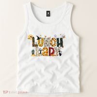 Halloween Lunch Lady Cafeteria Spooky Lunch Lady Halloween Tank Top thumb 2