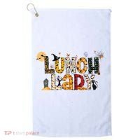Halloween Lunch Lady Cafeteria Spooky Lunch Lady Halloween Golf Towel thumb 0