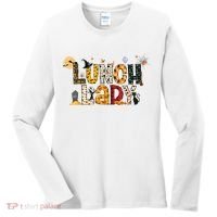 Halloween Lunch Lady Cafeteria Spooky Lunch Lady Halloween Women's Long Sleeve Shirt thumb 0