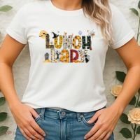 Halloween Lunch Lady Cafeteria Spooky Lunch Lady Halloween Women's T-Shirt thumb 2