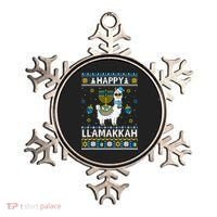 Happy Llamakkah Llama Alpaca Hanukkah Ugly Sweater Chanukah  Ornament thumb 0