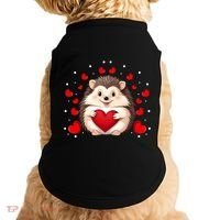 Hedgehog Lover Love Hearts Hedgehog Valentines Day Gift Doggie Tank thumb 0