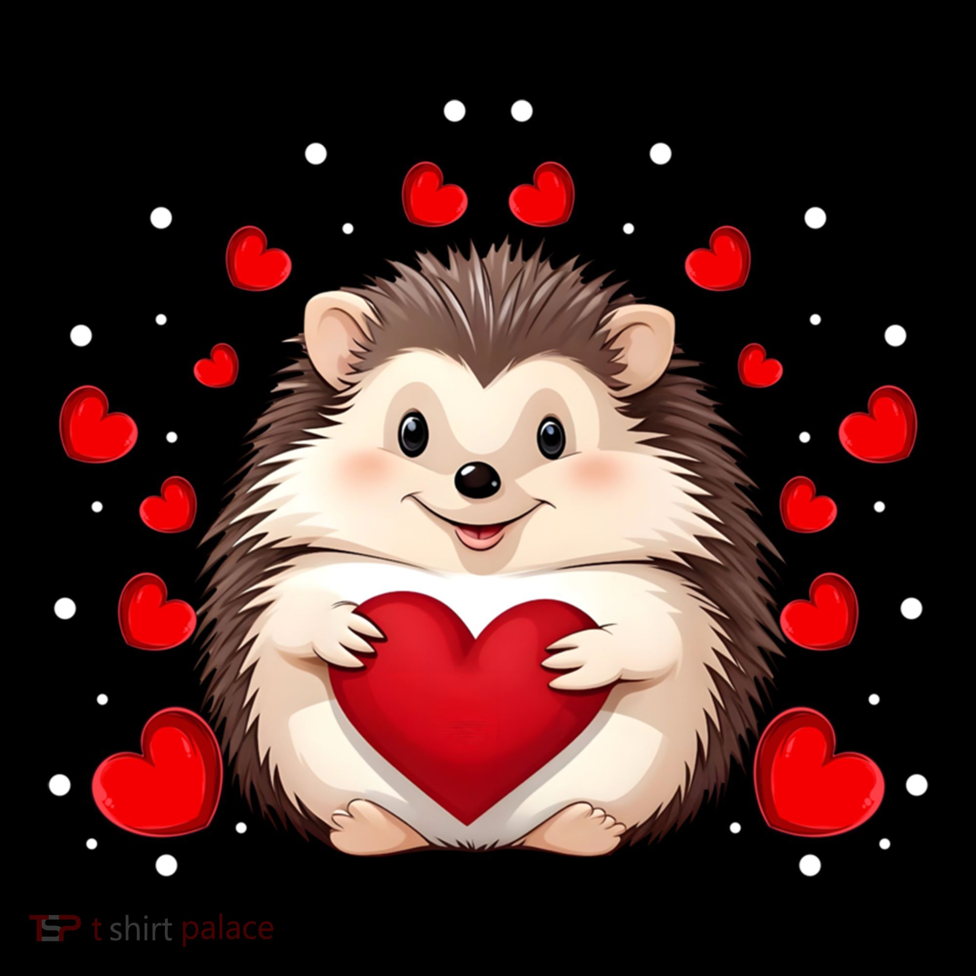 Hedgehog Lover Love Hearts Hedgehog Valentines Day Gift Coffee Mug