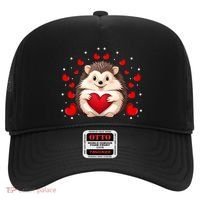 Hedgehog Lover Love Hearts Hedgehog Valentines Day Gift Hat thumb 0