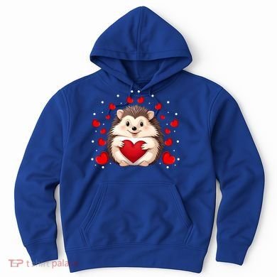 Hedgehog Lover Love Hearts Hedgehog Valentines Day Gift Hoodie