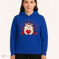 Hedgehog Lover Love Hearts Hedgehog Valentines Day Gift Hoodie thumb 5
