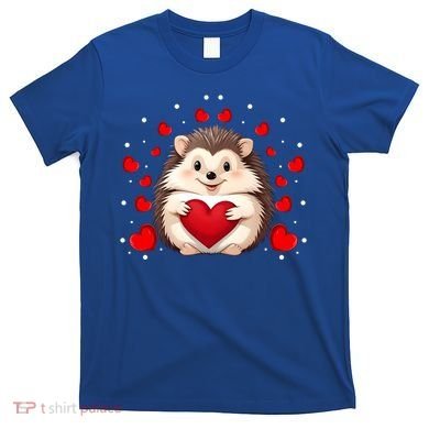 Hedgehog Lover Love Hearts Hedgehog Valentines Day Gift T-Shirt