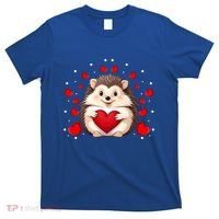 Hedgehog Lover Love Hearts Hedgehog Valentines Day Gift T-Shirt thumb 0