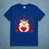 Hedgehog Lover Love Hearts Hedgehog Valentines Day Gift T-Shirt thumb 5