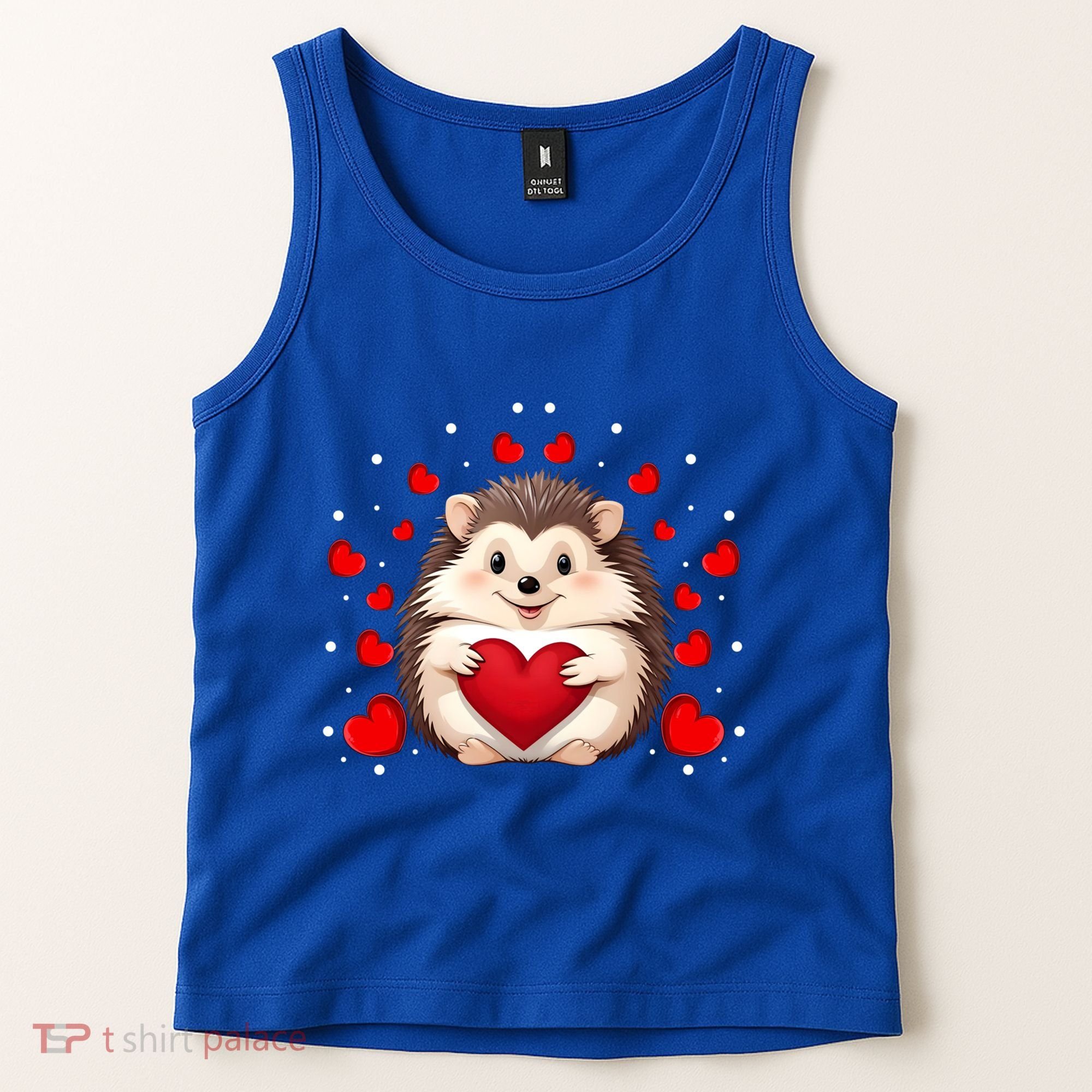 Hedgehog Lover Love Hearts Hedgehog Valentines Day Gift Tank Top