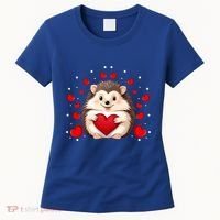 Hedgehog Lover Love Hearts Hedgehog Valentines Day Gift Women's T-Shirt thumb 0
